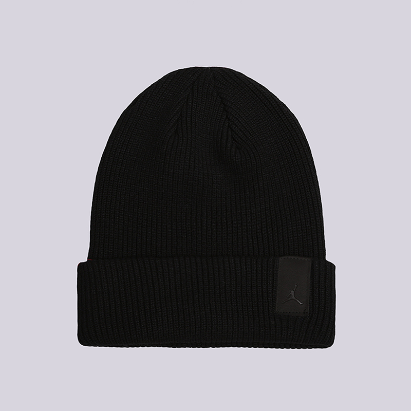  черная шапка Jordan Loose Gauge Cuff Beanie 861453-010 - цена, описание, фото 1